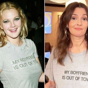 VTG 90's Style My Boyfriend is Out of Town Tee Grey Small